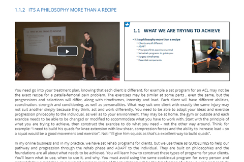 The Knee - Online Course